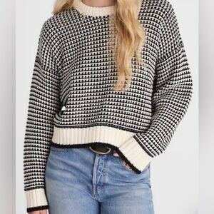 Madewell| Textured-Stitch Crewneck Sweater in 100% Cotton